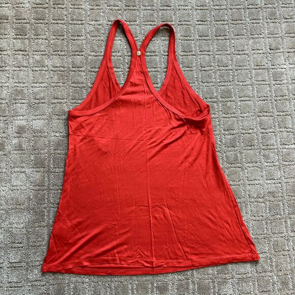 Trina Turk Racer Back Tank Top Bundle Small 100% Viscose Chartreuse Red Orange - Picture 13 of 16
